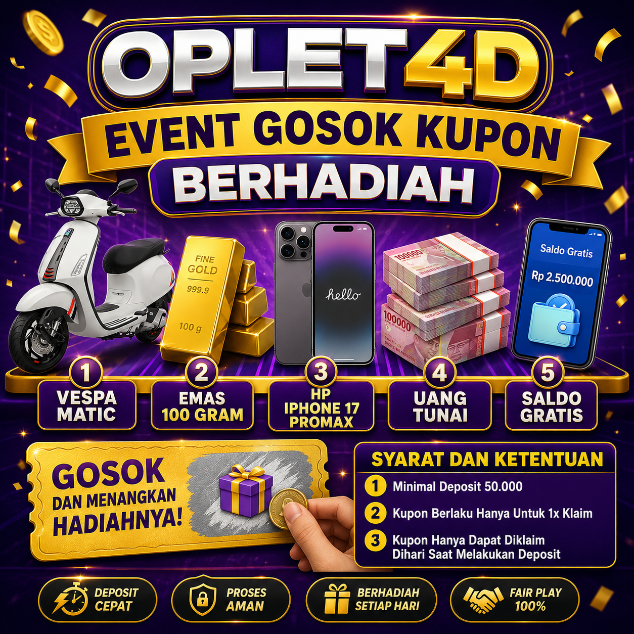 Event Gosok Kupon OPLET4D