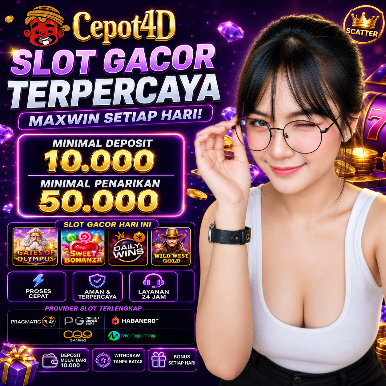 CEPOT4D>> Situs  Slot Online Terpercaya, Jadikan Hobi mu Menjadi Rejeki Mu di sini