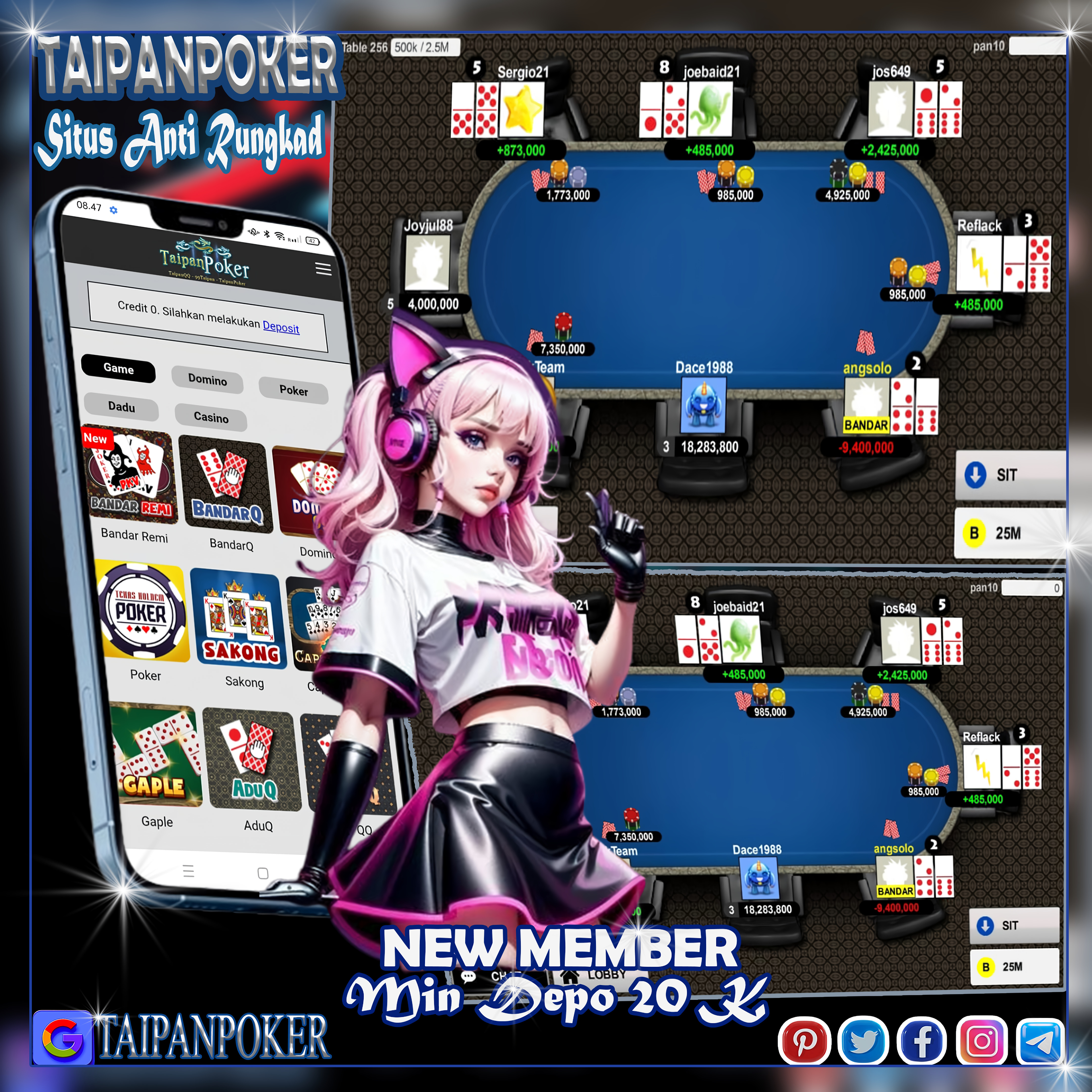 TAIPANPOKER Platform PKV Games Terbaik Menyediakan 17 Games favorit Mudah Menang